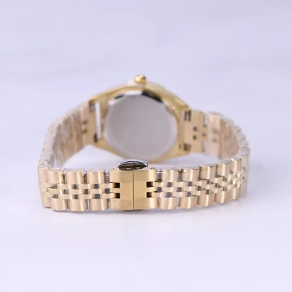 ساعت مچی اسپریت زنانه فلزی طلایی صفحه مشکی L 4112/4