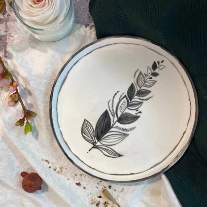 ظرف لبه دار سرامیکی سارو