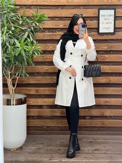 بارانی بلند ژیله پرچی
