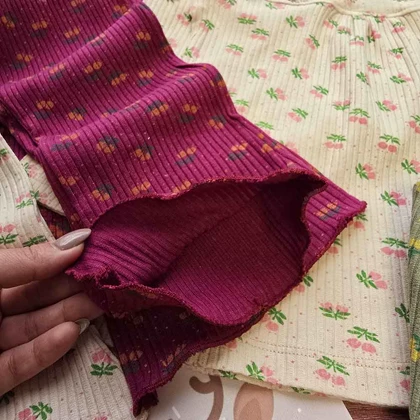 بلوز شلوار بوتکات دخترانه گل‌دار