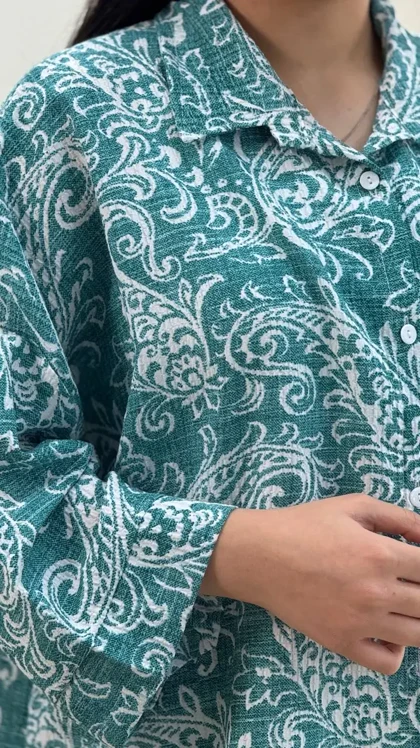 شومیز باکسی ترمه