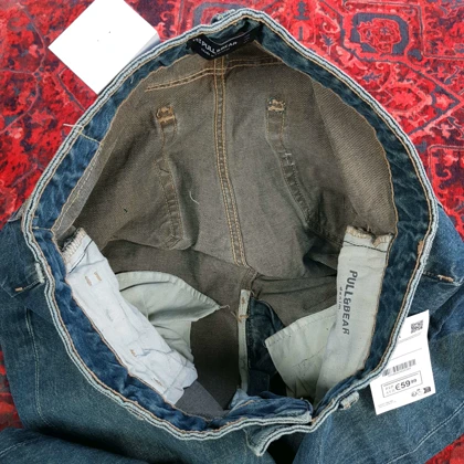 شلوار جین یونیسکس بگ استایل از pull & bear کد 316