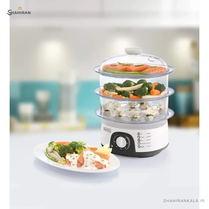 بخارپز 3 طبقه بلک اند دکر مدل BLACK and DECKER HS6000