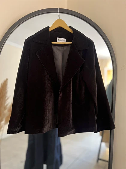 کت مخمل یقه انگلیسی