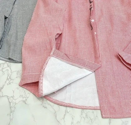 شومیز مانتویی آستر تمام خز دار کد 1473