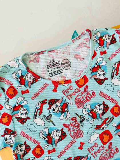 کراپ تیشرت دخترانه و زنانه فانتزی نخی