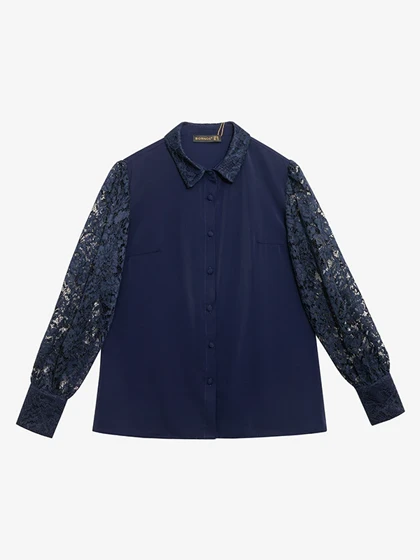 شومیز آستین گیپور مجلسی زنانه مریم