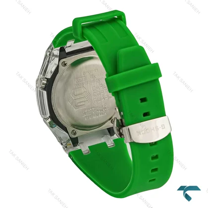 ساعت مچی جی شاک GA2100 مردانه شیشه ای سبز GShock-7588-G