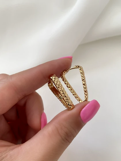 گوشواره مثلث تراش ژوپینگ