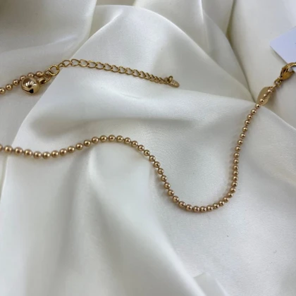 پابند زنانه توپی مدل تابان ژوپینگ طلایی