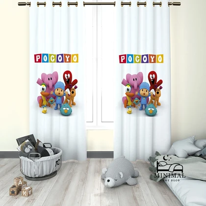 پرده کودک طرح پوکویو مدل W4869