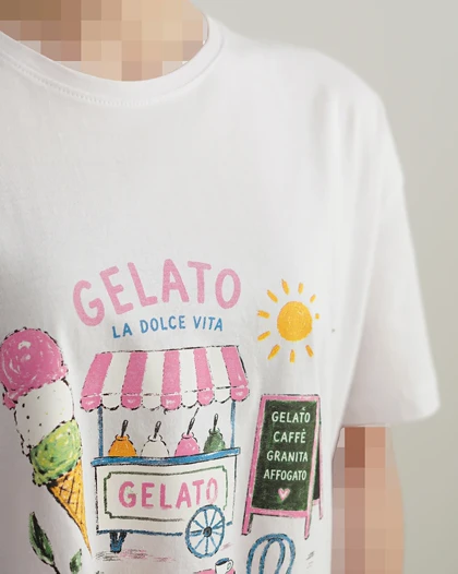 تیشرت باکسی gelato | هیبا