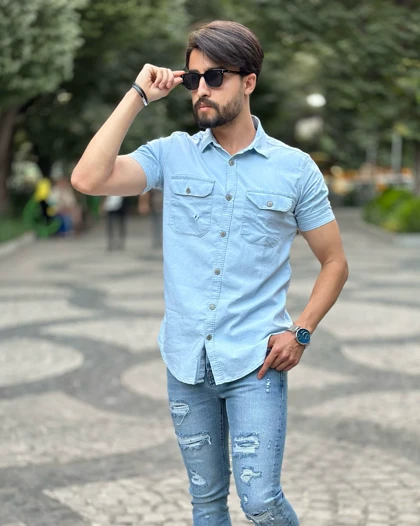 پیراهن جین کاغذی