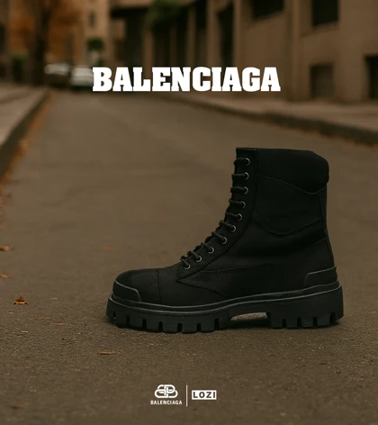 بوت مردانه مشکی BALENCIAGA مدل 6510