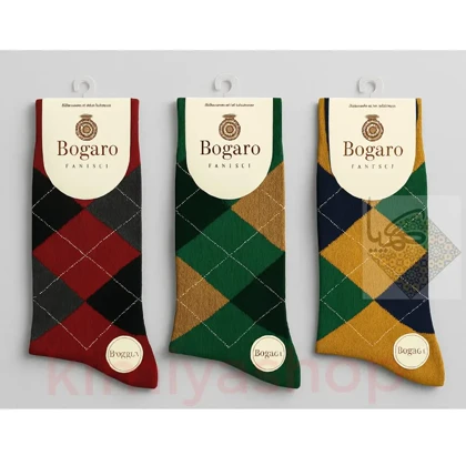 جوراب ساق‌دار مردانه بوگارو پک 3 عددی راحتی و کیفیت بالا