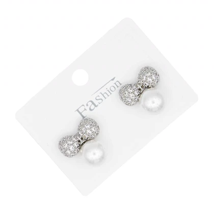 گوشواره دخترانه مجلسی مدل مروارید