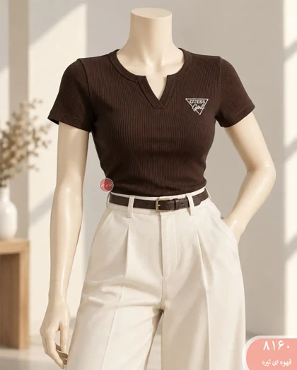 تیشرت کبریتی Guess زنانه 8160 | الینور