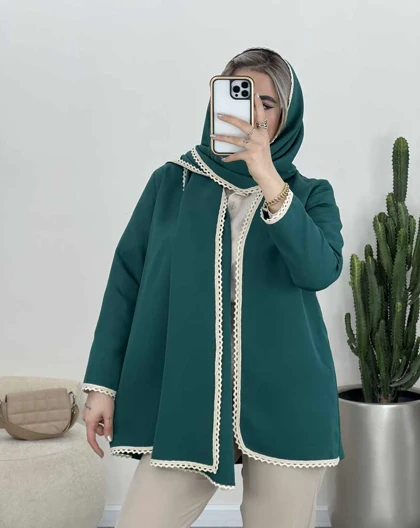 ست کت و شال مزونی (70)کد3528