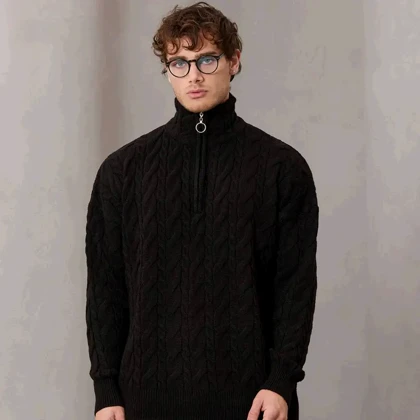 بافت یقه دار تومارو برند تومارو رنگ مشکی 146