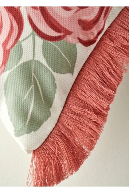 روکش کوسن Bella Maison مدل Rose - کرم