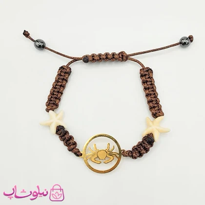 دستبند دستساز با نماد خرچنگ متولدین تیر ماه کد 150
