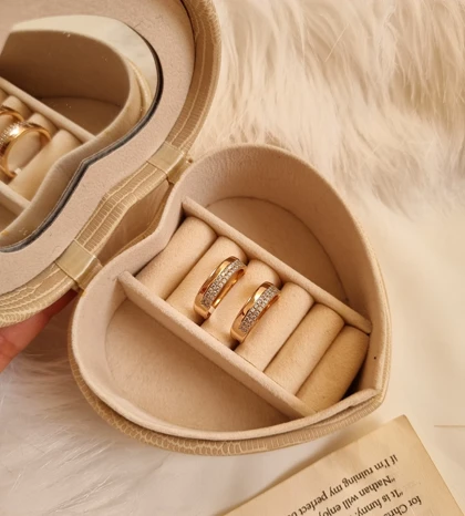 رینگ طرح طلا نگینی مدل مونیکا ژوپینگ