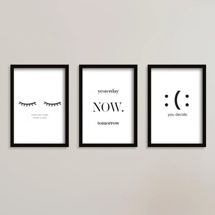 تابلو انگیزشی yesterday now tomorrow