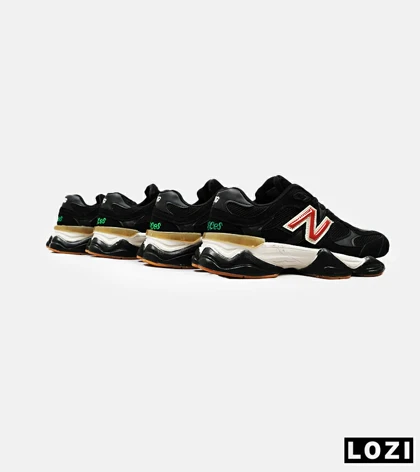 کفش کتانی مردانه و زنانه مشکی قرمز NEW BALANCE 9060