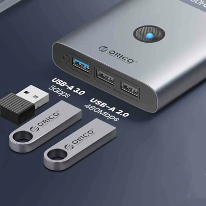 هاب تایپ سی اوریکو ORICO مدل FAX3-6PR با 6 پورت