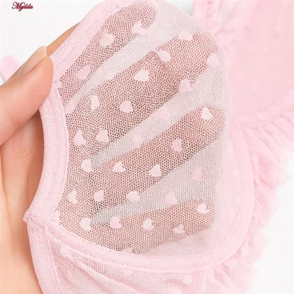 ست شورت و نیم‌تنه زنانه مدل فنردار رنگ صورتی ماییلدا کد 5432-606