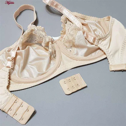 سوتین زنانه فنردار گیپور کرم برند پانیذ کد 44400