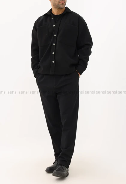 بلوز مردانه فوتر جلو دکمه کد20000026