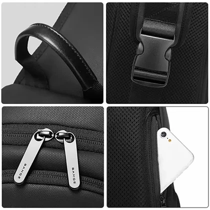 کیف کراس بادی مردانه بنج اصل Bange BG-77120 ضد آب USB دار