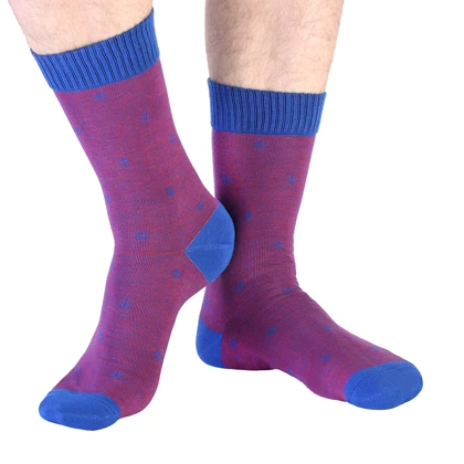 جوراب جوپا ساق‌دار مردانه طرح خاک آبی