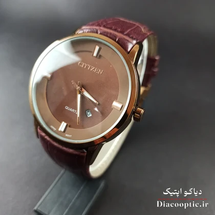 ساعت مچی مردانه موتور ژاپن برند سیتیزن مدل DO1203 بند چرمی