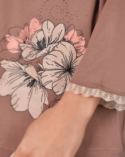 تیشرت و شلوار اطلسی زنانه