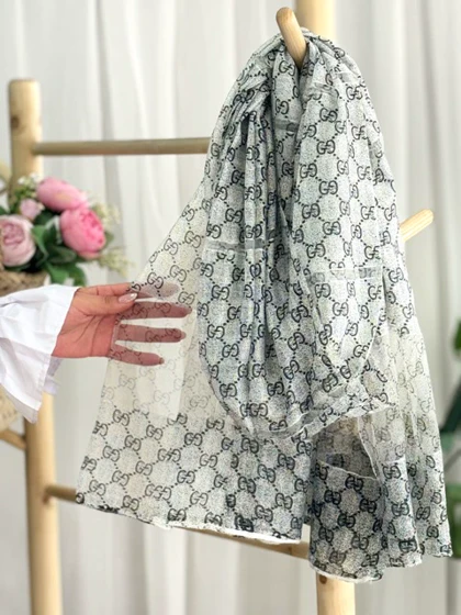 شال ویسکوز طرح مارک گوچی 20551