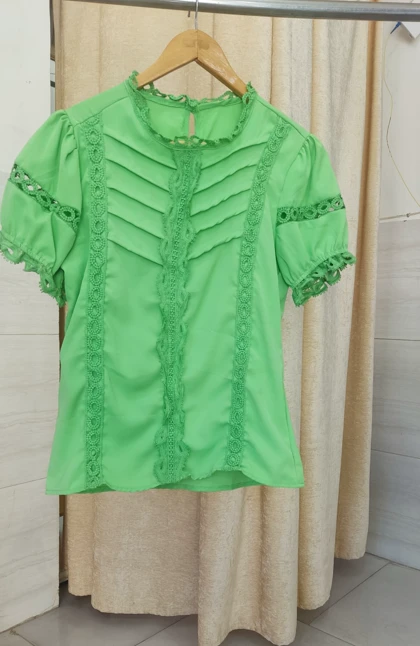 شومیز دخترانه آستین کوتاه