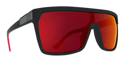 عینک آفتابی اسپای SPY FLYNN SOFT MATTE BLACK/RED FADE - HAPPY GRAY GREEN W/RED FLASH