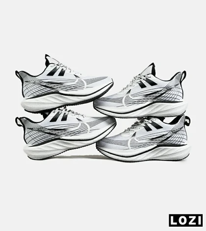 کفش کتانی مردانه و زنانه سفید مشکی نایک NIKE lab Zoom Fly 'sp مدل 7255