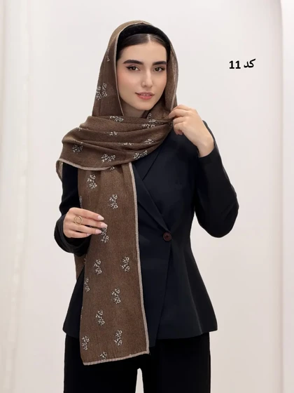 6854-شال نیلوفر