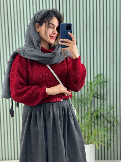دامن پشمی جناغی