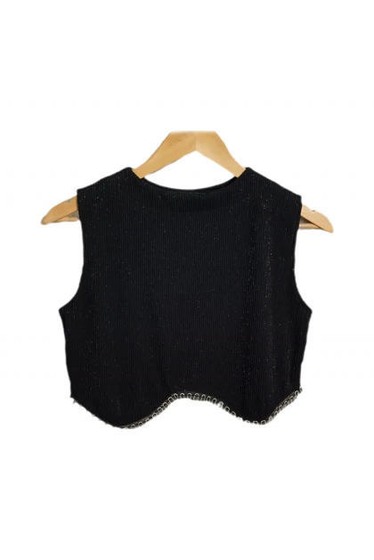 تاپ خرجکار زنجیری زنانه کد 4030156