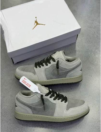 کتانی ویتنامی ایر جردن وان لو زیتونیNike Air Jordan 1 Low SE Spruce FogJade Stone