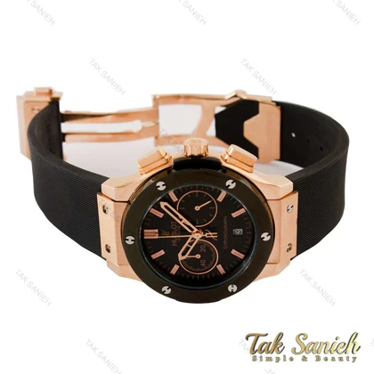 ساعت هابلوت زنانه رزگلد مشکی Hublot-4148-L