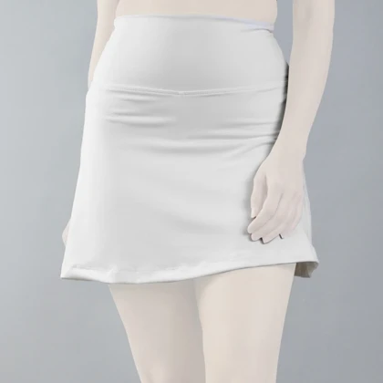 دامن کشاله دار تنیسی مدل SRN-6117 سفید