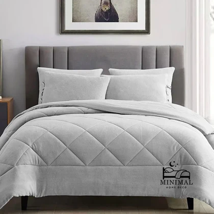 روتختی مینیمال کتان مخمل طرح لوزی