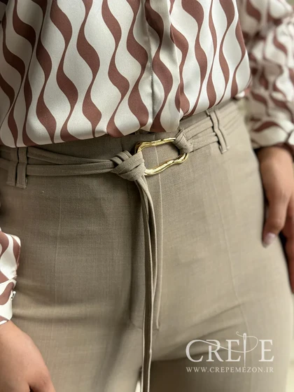 شلوار واید فلورانس سگک دار قد 110