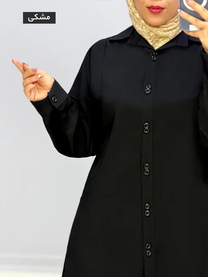 مانتو جلودکمه تنسل مارگات کد 9574030