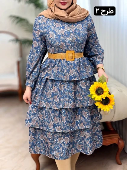 پیراهن ینزی طبقه‌ای 3158